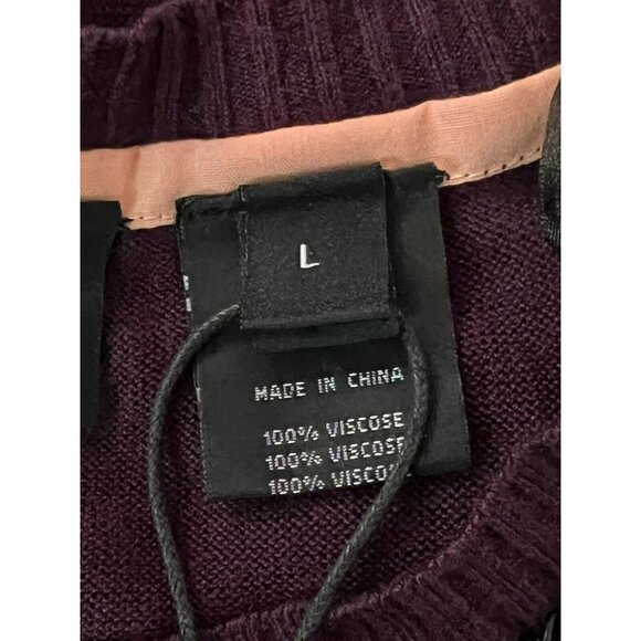 Harley Davidson Motorclothes Womens‎ Dark Purple Sweater Pure Viscose Size Large - Picture 7 of 10